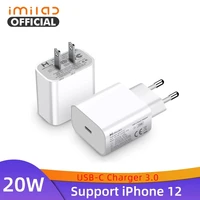 imilab 20w quick charge usb c charger 3 0 usb fast charging adapter fast charger for iphone 12 11 xr x xs 8 xiaomi phone charger