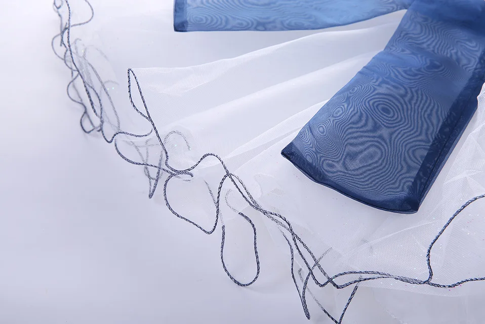 Cuestyles White Girls Party Dresses Lace Baby Flower Dress For Wedding With Bows Children Boutique Clothing | Детская одежда и