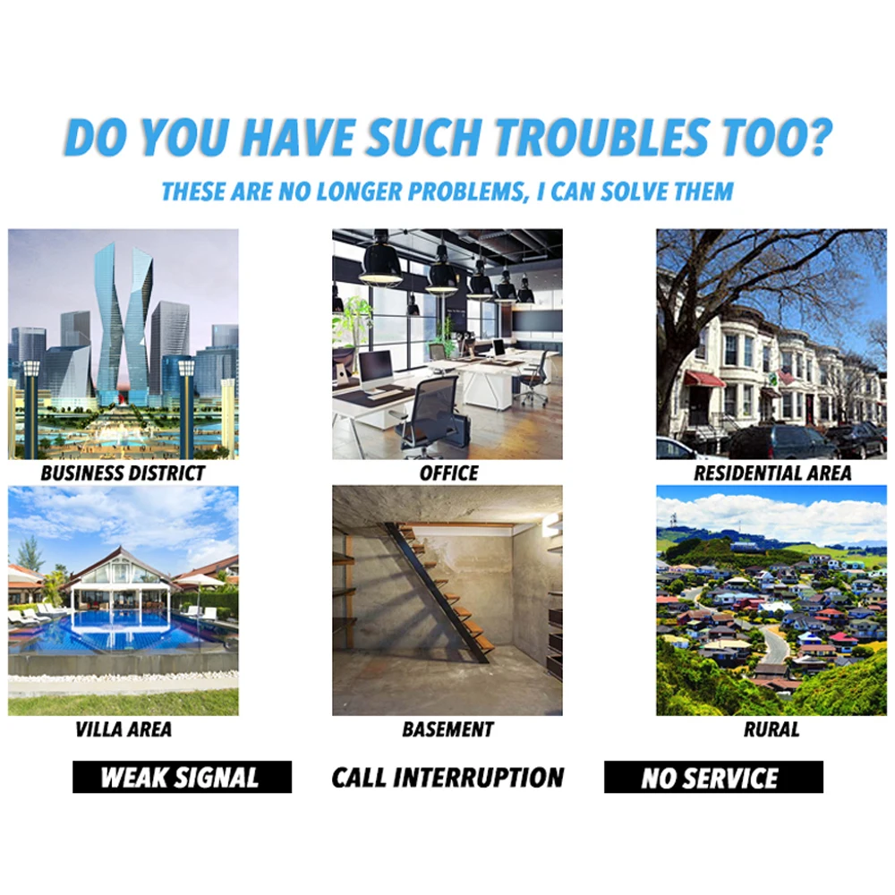 С антенной AT980 мобильный телефон усилитель сигнала сотового телефона Полный