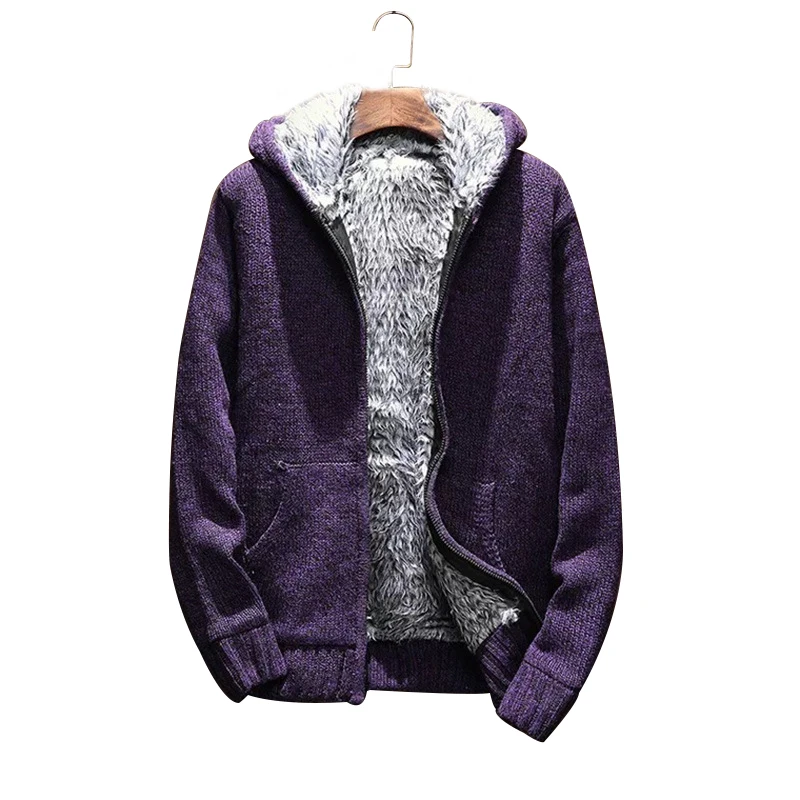 

Male Autumn Winter Fashion Brand Long Sleeve/Hooded Knitting Thickening High Quality Keep Warm Sweater Men Leisure Coat
