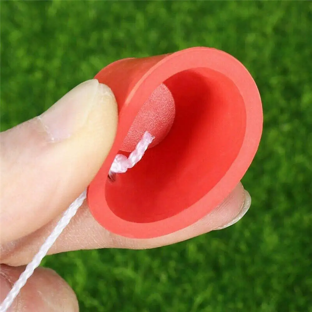2 Sets Golf Tees Winter Rubber Tee with Rope Ball Holder Accessory Hot |