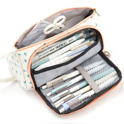 Big Kawaii Pencil Case Quality Large Capacity Pencilcase School Pen Case Supplies Pencil Bag School Box Pencils Pouch Stationery - Цвет: 11