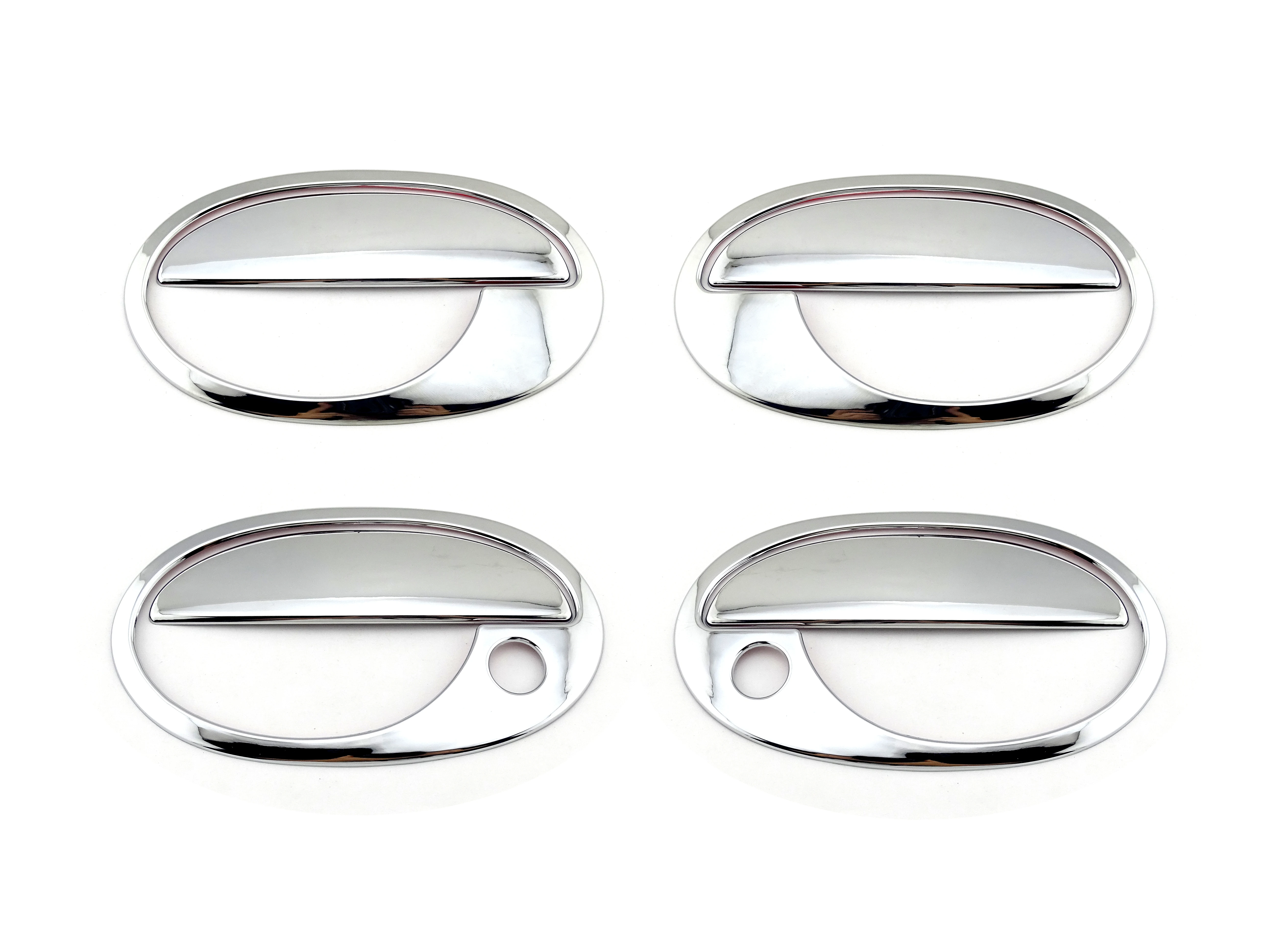 

Chrome Car Door Handle Cover Trim For 2000-2006 Opel/Vauxhall Combo / Corsa C / Meriva with passenger keyhole