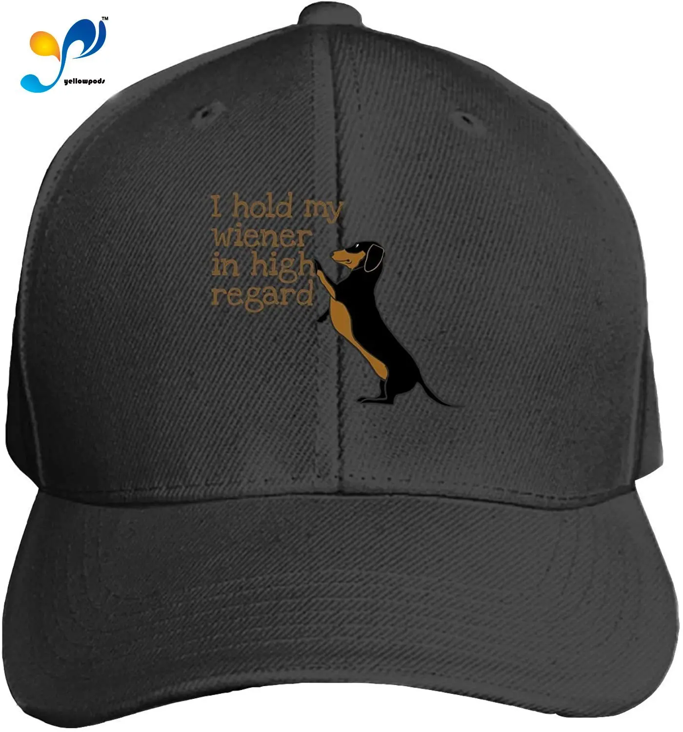 

Hold Weiner High Regard Unisex Washed Twill Baseball Cap Adjustable Peaked Sandwich Hat