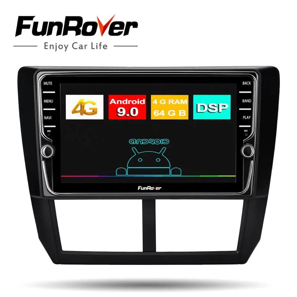 Штатная магнитола для Субару Форестер 3 Subaru Forester 3 SH 2007 2009 2010 2013 Android 9.0, до 8-ЯДЕР, до 4+ 64ГБ 32EQ+ DSP 2DIN автомагнитола 2 DIN DVD GPS мультимедиа автомобиля головное устройство