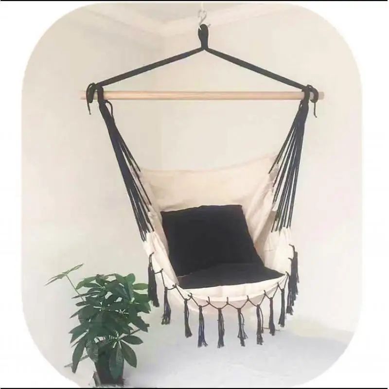 

Outdoor Swing Hanging Seat No Pillow Adult Hammock Hanging Rope Hammock Chair Swing Seat Large Hammock Relax Hanging Swing Chair