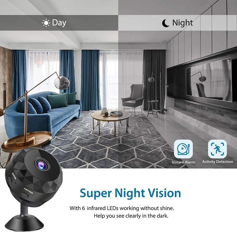 

Мини-видеокамеры 1080P HD мини IP Wi-Fi камера видеокамера Беспроводная Домашняя безопасность видеорегистратор с ночным видением камера фото