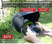 for dji mavic3 remote control mobile phone blocking hood zg73 magnetic sun shade for dji mavic3air2sair2mini2 accessories