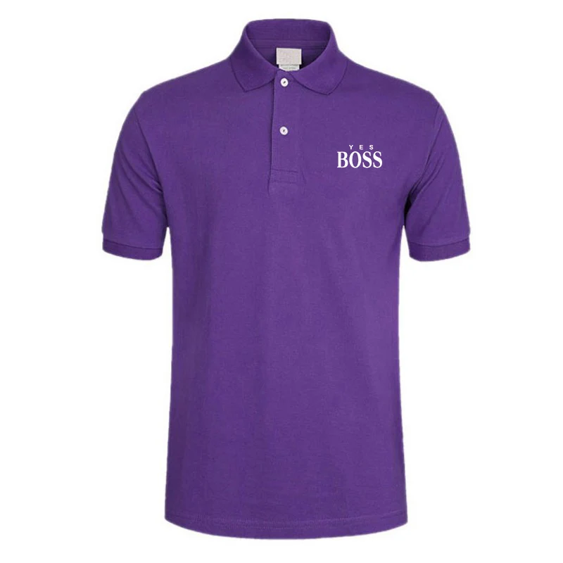 

New Men Simplicity BOSS Polo Shirts Outdoor Sportswear Cotton Short Sleeve Polos Badminton Soccer Jerseys Golf Shirts Clothes