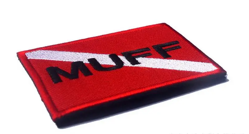 Нашивки MUFF для подводного плавания с крючком, нашивки армии США для дайвинга, Тактические Военные боевые нашивки для пальто, жилета, оптовая продажа