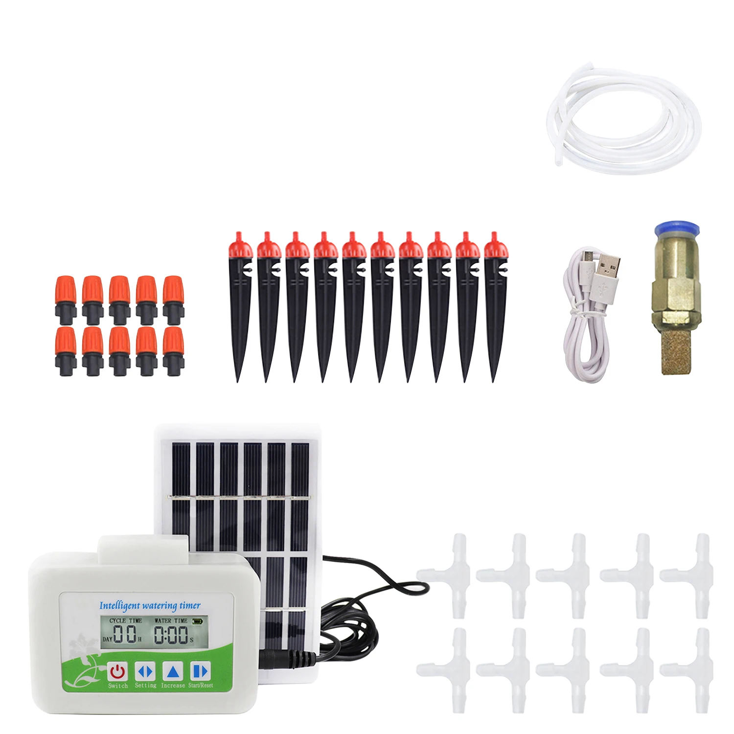 Умная Система капельного орошения с солнечной батареей|Садовые регуляторы для