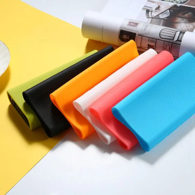 Портативный Силиконовый защитный чехол для Xiaomi 20000mAh power Bank 3nd Generation аксессуары