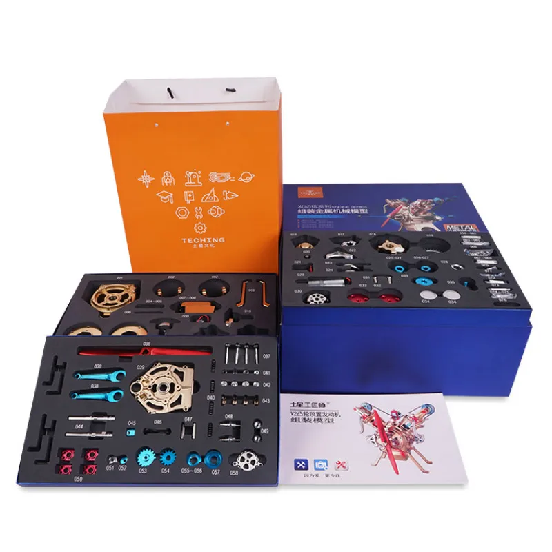 Модель двигателя с двойным цилиндром Mini V2 может запускать игрушку без мешания