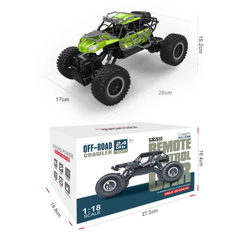 

RC1:18 charging remote control car skeleton climbing car off-road vehicle 226A/227A/228A remote control racing toy gift