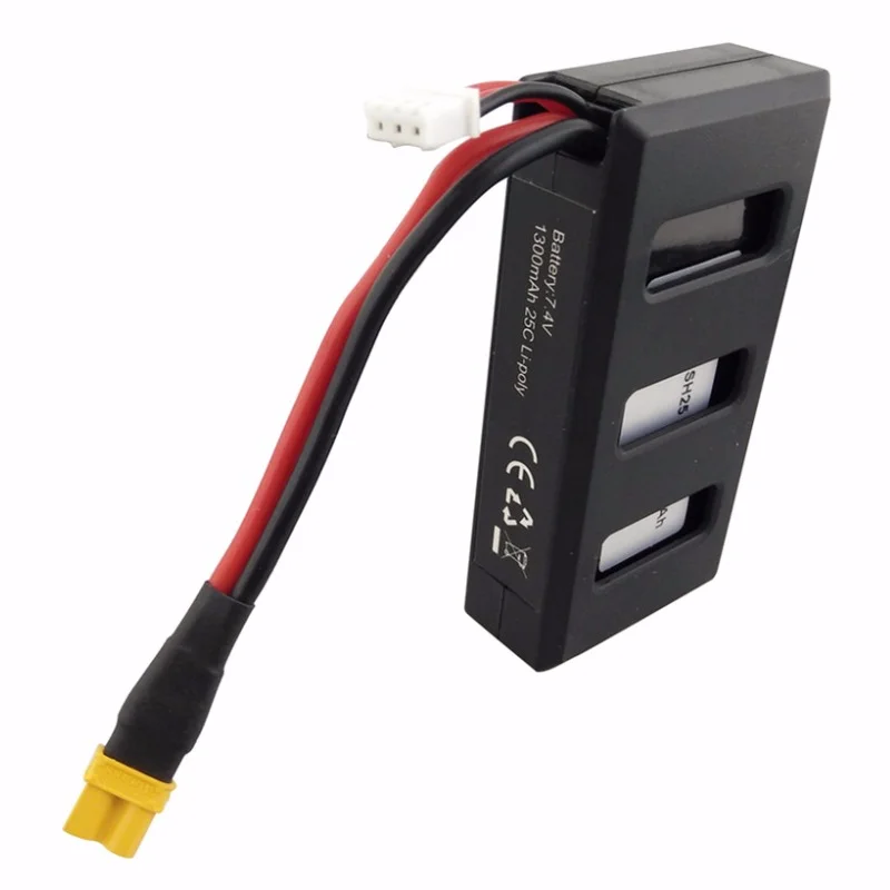 7 4 V 1300mAh литиевая батарея для MJX B6 B6W B6F B6FD B8 Bugs 6 8 бесщеточный Квадрокоптер запасные