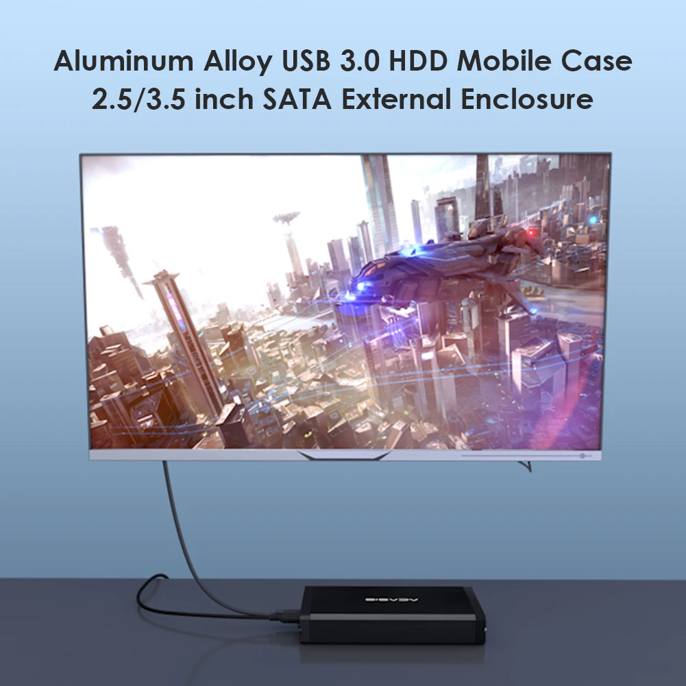 3.0 HDD Mobile Box Hard Drive Disk External Enclosure 4TB USB 2.5/3.5 inch SATA for Household Computer Accessories