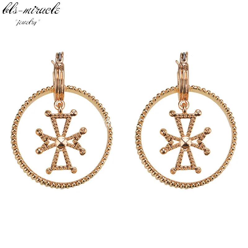 bls-miracle New fashion accessorie unique cross drop earring best gift for lover's girl wholesale E453 | Украшения и