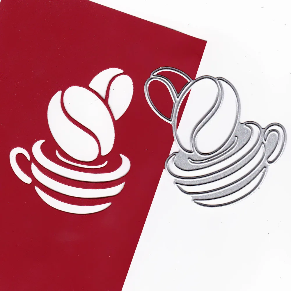 Кофейная чашка металлические трафареты для пресс формы DIY Скрапбукинг альбом