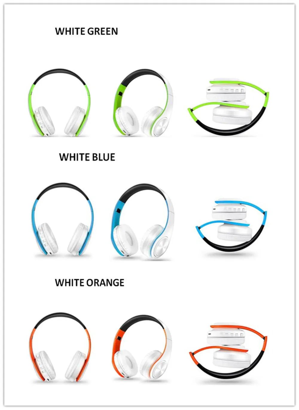 Беспроводные наушники Bluetooth гарнитура стерео Складные Спортивные Беспроводные наушники с микрофоном игровая гарнитура беспроводные наушники
