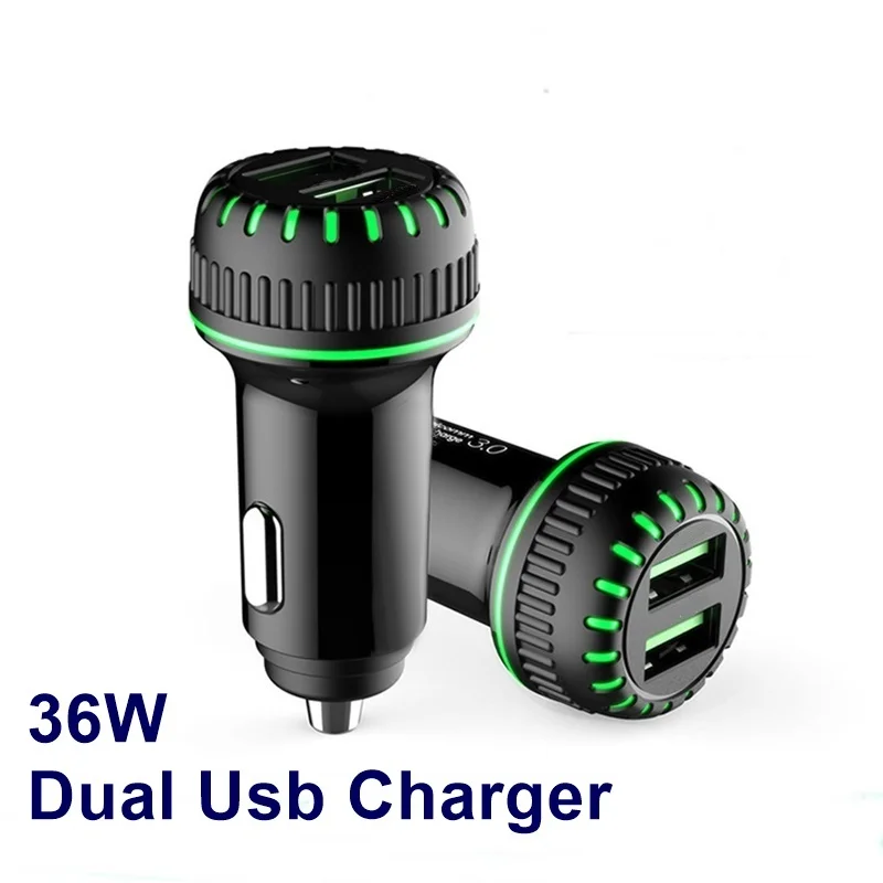 36W Dual USB Charger Tongdaytech 45 Вт USB Автомобильное быстрое зарядное устройство для iPhone XS 11 Pro Max PD зарядное устройство Quick Charge 4,0 QC 3,0 Cargador для samsung S10 Xiaomi - Тип штекера: 36W Dual USB Charger