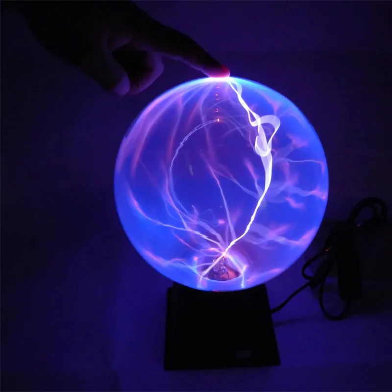 Плазменный шар Тесла Audio (D 20 см) Blue|Ночники| |