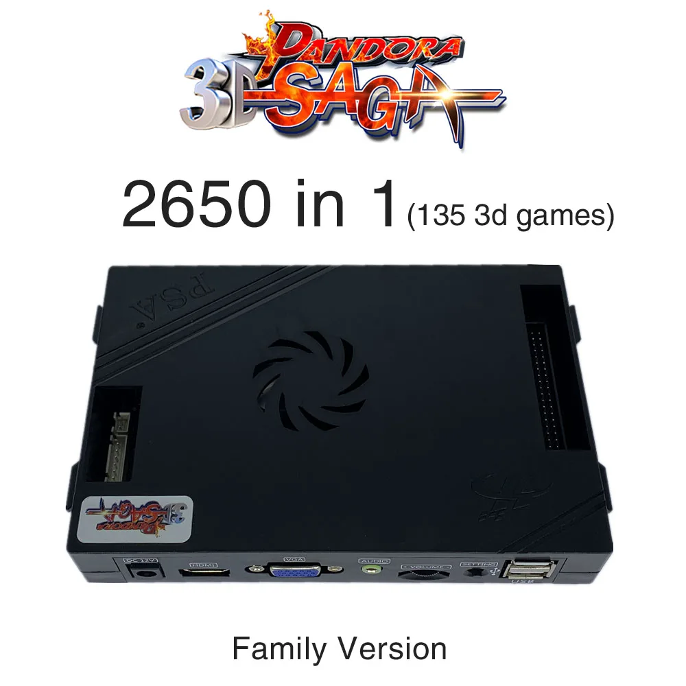 2650 в 1 Pandora Saga Box 3D семейная версия платы 40p аркадная плата для Бесплатной Игры монета HD видео Jamma игры HDMI VGA материнская плата