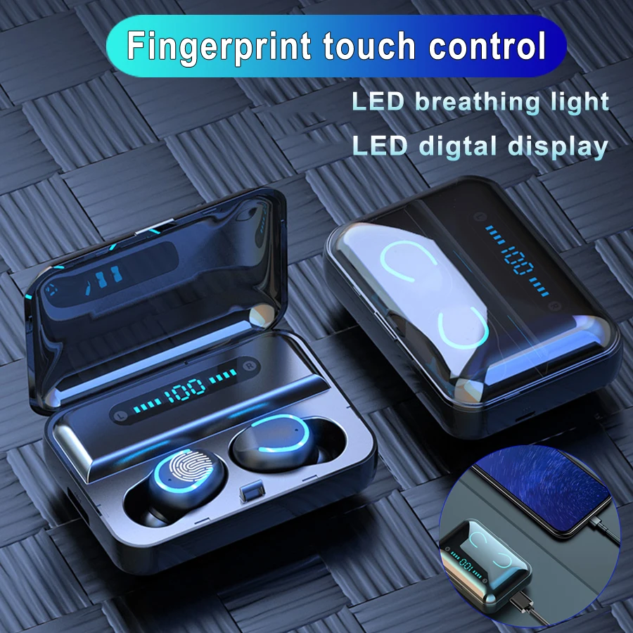 TWS 5,0 Bluetooth наушники беспроводные наушники HIFI 8D бас стерео гарнитура громкой связи бинауральные звонки беспроводные наушники
