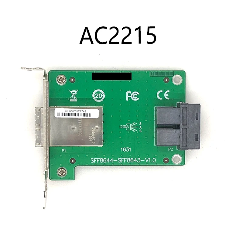 

AC2215 internal SFF-8643 to external SFF-8644 Mini SAS Riser Card