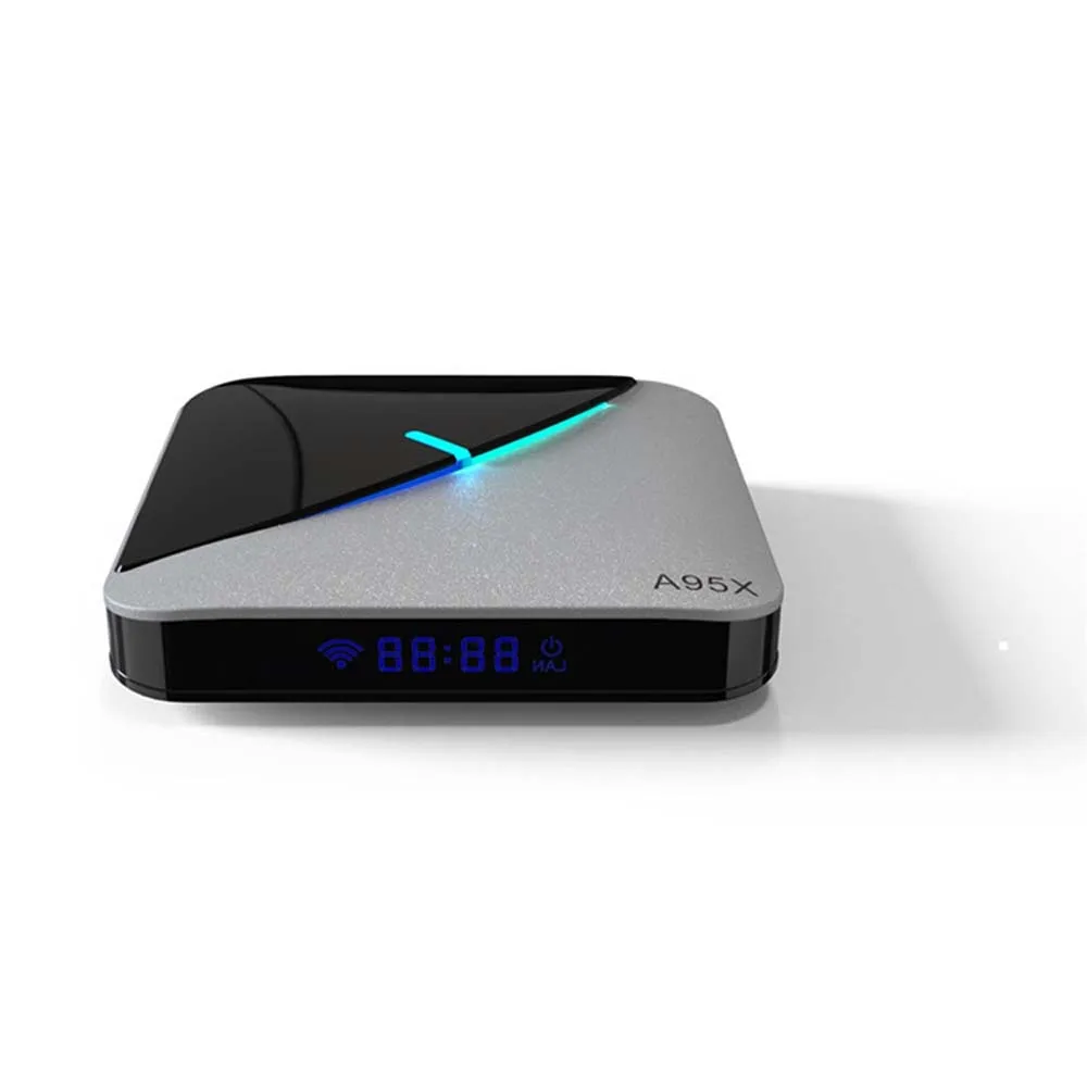 S905X3 мультимедийный плеер Android 90 1080P TV приемники RGB светильник Box Smart Set Top WiFi
