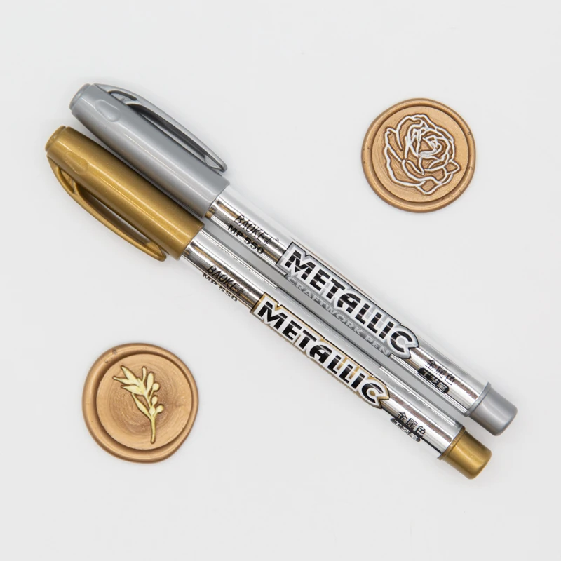 Уплотнительная набор восковых печатей с ручка для рукоделия маркер ремесла перо