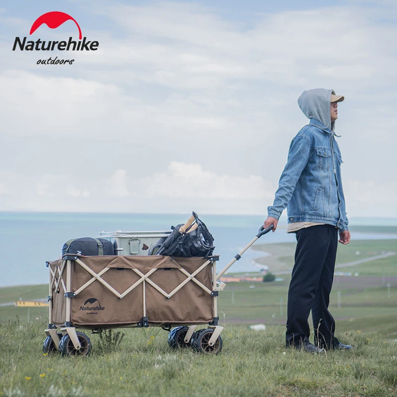 

Naturehike 210L наружная складная тележка портативная большая емкость для хранения багажа тачка регулируемая ручка туристический лагерь