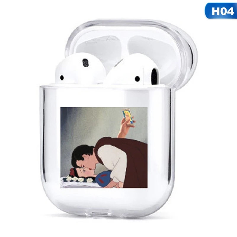 Милый чехол для Apple airpods со смешными героями из мультфильмов статуи искусство