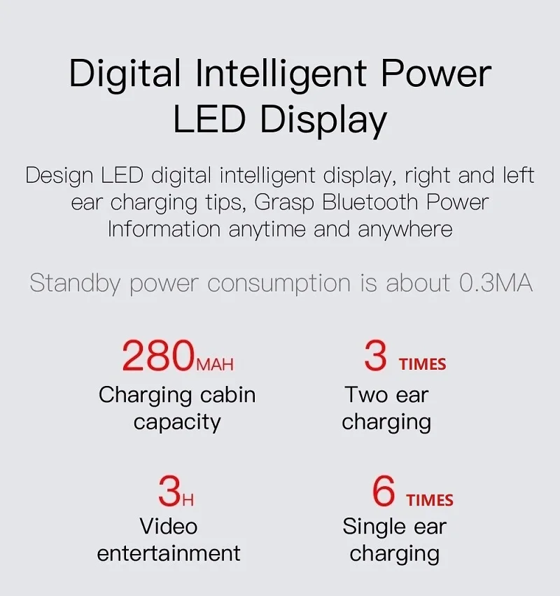Brand E6S TWS Smart Headset Wireless Headphones Bluetooth-Compatible 5.0 LED Display Earbud Waterproof Noise Cancelling Earphone |