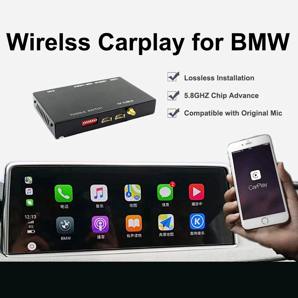 Беспроводной модуль кодировщика CarPlay для BMW 2013 2017 NBT X1 X2 X3 X4 X5 mini Android Автомобильная