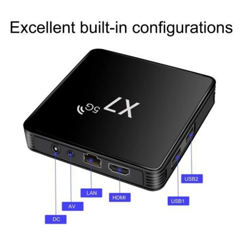 X7 ТВ коробка 4 Гб + 32 ГБ Amlogic S905L2 ядра Dual Band 2 г/5G Wi-Fi 4K HDMI Android 9 0 Media Player Декодер