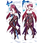 Чехол Genshin Impact Rosalia Подушка Dakimakura, привлекательная Женская наволочка с двусторонним принтом Peachskin, наволочка для обнимания тела