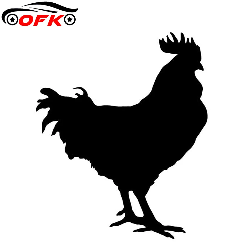 

Cock Decorate Car Trunk Pattern Sticker Vinyl Decal Black/Silver 15.6CM*13CM