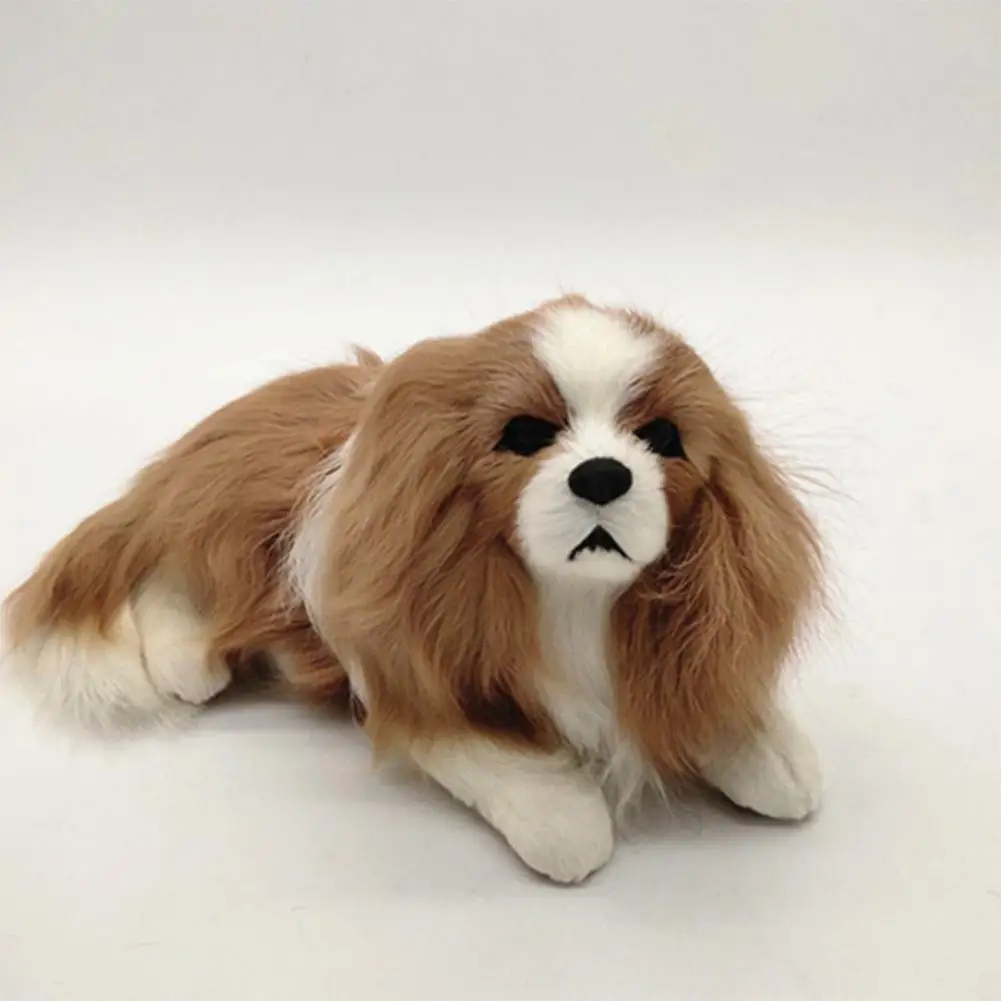 

Realistic Charlie Dog Lucky Simulation Dog Poodle Plush Toys Figure Toy Dog Plush Stuffed Animal Toys For Kids Gift