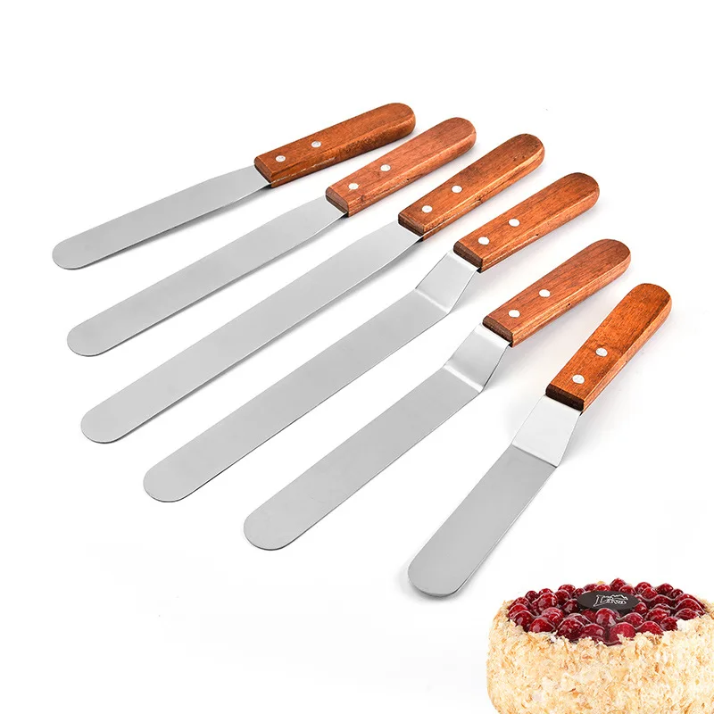 1pc 4/6/8/10 Inch Stainless Steel Cake Spatula Butter Cream Icing Frosting Knife Smoother Kitchen Pastry Decoration Tools | Дом и сад
