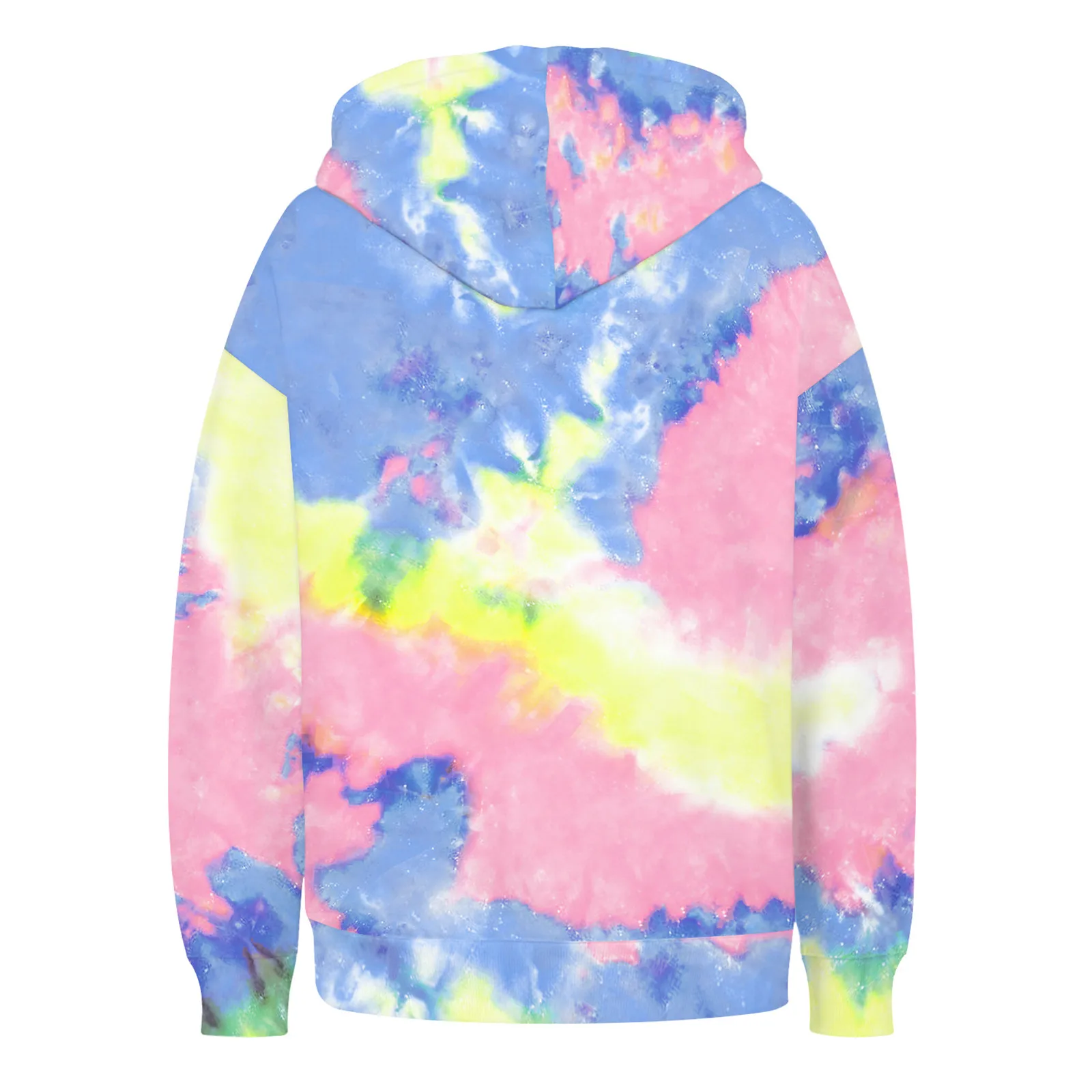 

2020 Women's Round Neck Long Sleeve Tie-Dye Print Pullover Casual Loose Hoodie Christmas ladies long Sleeve Printed