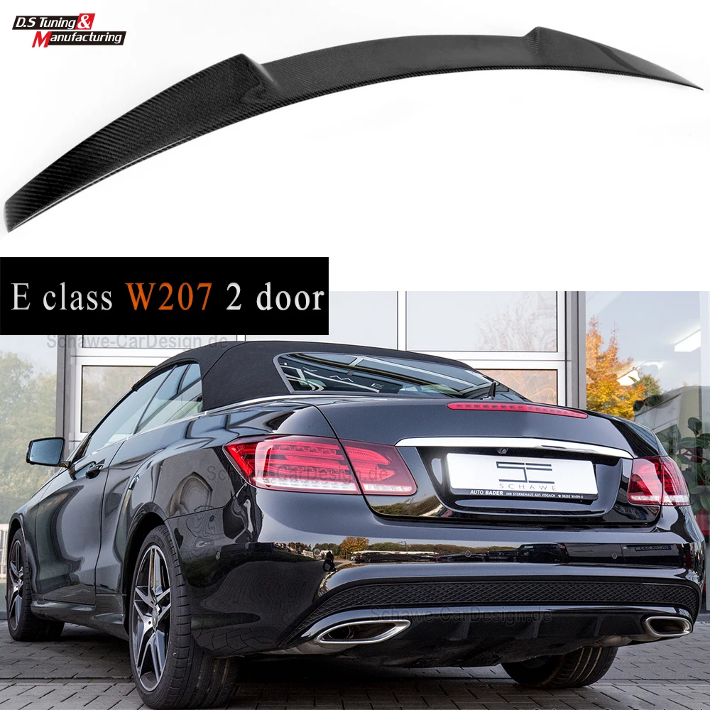 

Carbon Fiber Rear Trunk Spoiler Car Styling Tail Wing Spoiler For 2010 - 2016 E Class W207 A207 C207 Coupe Cabrio