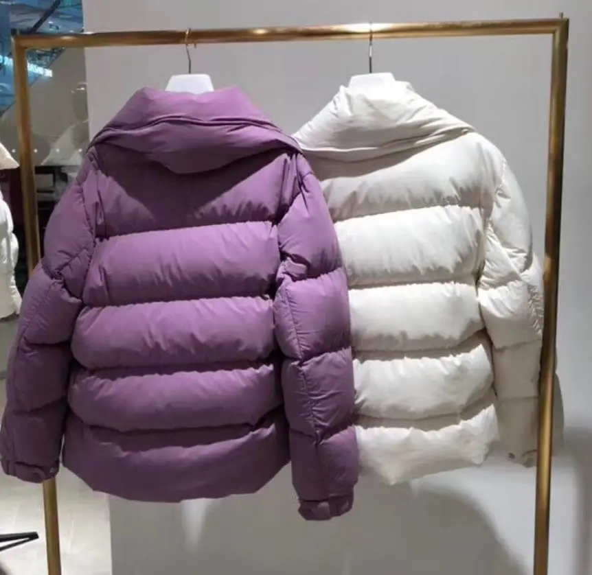 Мягкое пуховое пальто зимнее роскошное теплое из 90% натурального утиного пуха