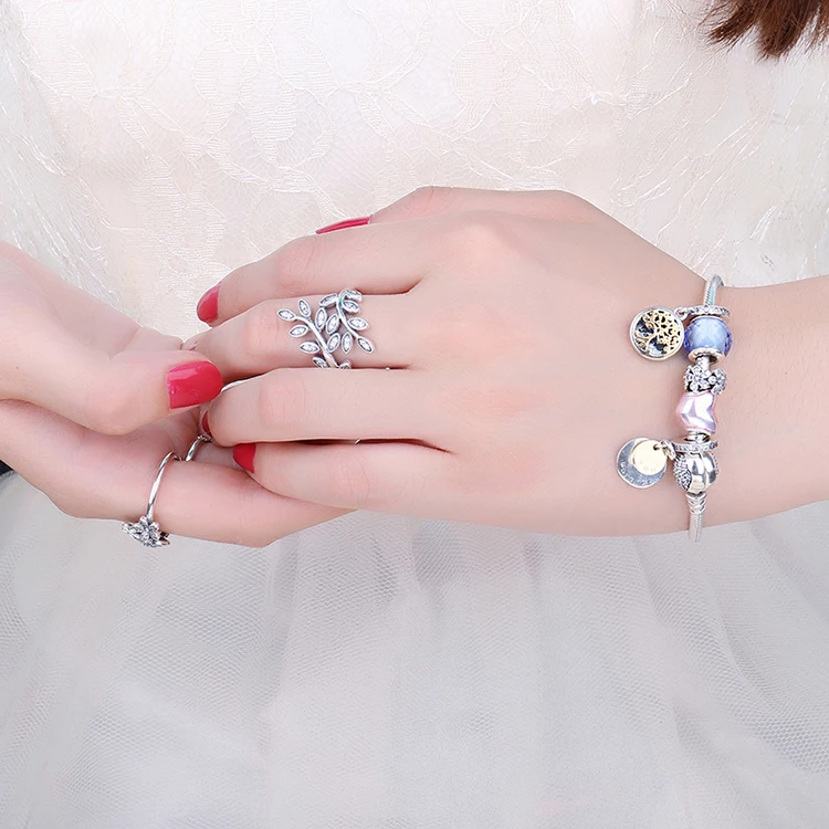 Jewelrypalace кулон-фоторамка браслеты с подвесками 925 пробы серебряные Подарки для женщин подруга модные юбилейные украшения