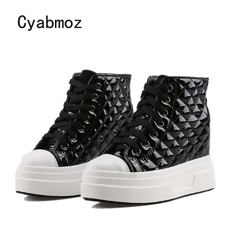 Cyabmoz/Женская обувь увеличивающая рост пикантные вечерние туфли на высоком