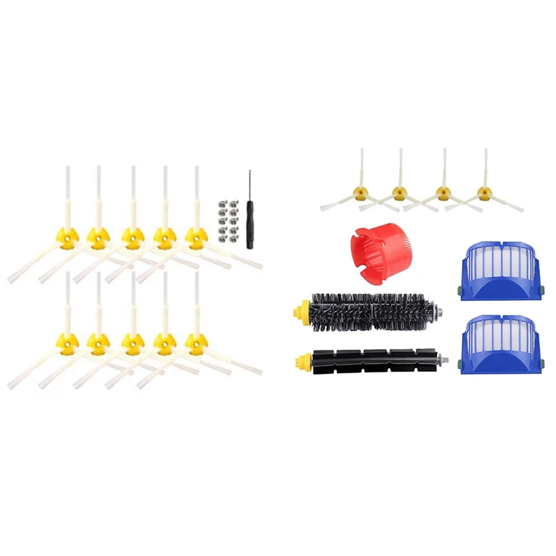 

Запчасти для пылесоса-2 шт.: боковая щетка-1 шт., 3 шт. и Hepa-фильтр-1 шт.