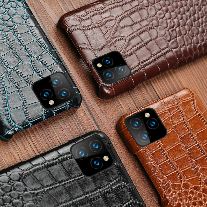 Роскошная крокодиловая задняя крышка чехол для телефона iPhone 11 X Xs Xr Pro Max 6 6s 7 8 6P 7P 8P