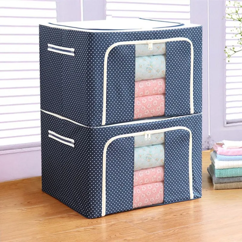 

22L Cotton Linen Storage Box With Cap Clothes Socks Toy Snacks Sundries Organizer Set Fabric Boxes Cosmetics Household Dropship