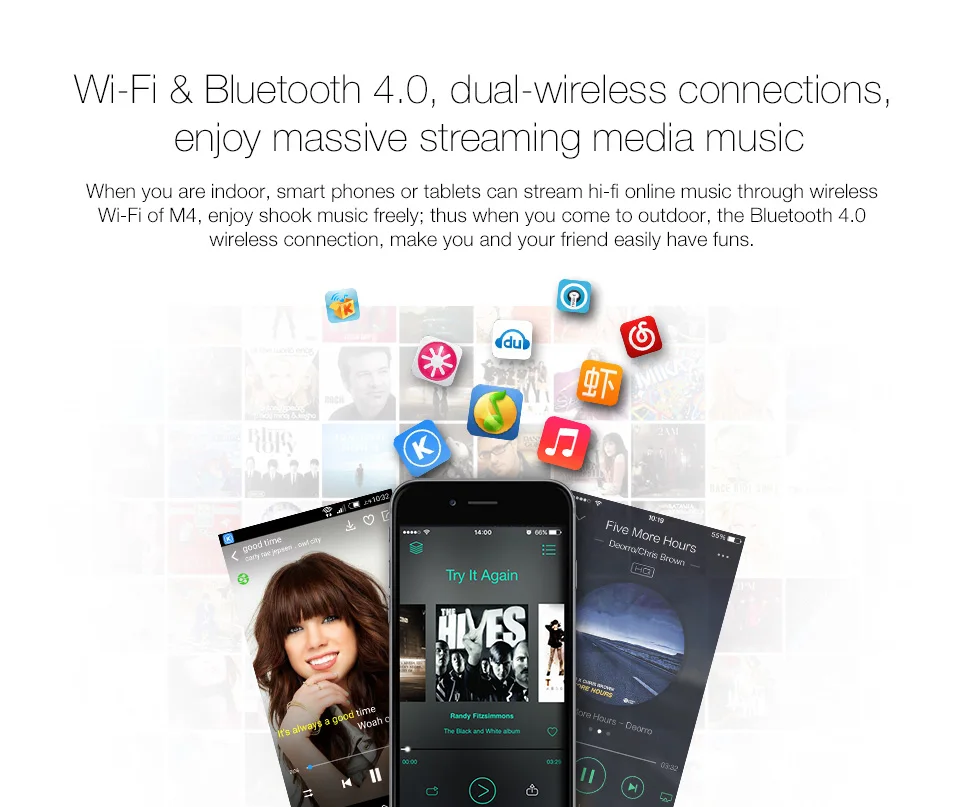 GGMM M4 Bluetooth динамик портативный динамик беспроводной WiFi динамик аудио HiFi стерео звук с басами для iOS Android Windows