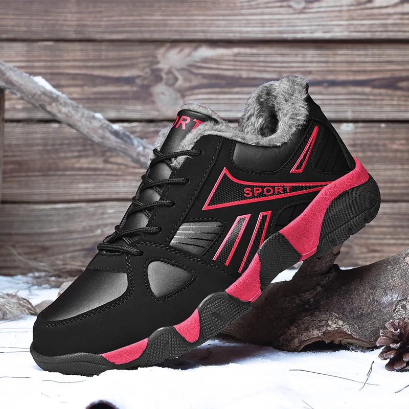 

Winter Waterproof Sneakers Men's Fashion Sneakers Outdoor Work Shoes Keep Warm Shoes For Men Warm Snow Shoes Driving Footwear