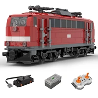 authorized moc 66424 630pcs 6wide dynamic db br 111 electric locomotive model building blocks set by brickdesigned_germany